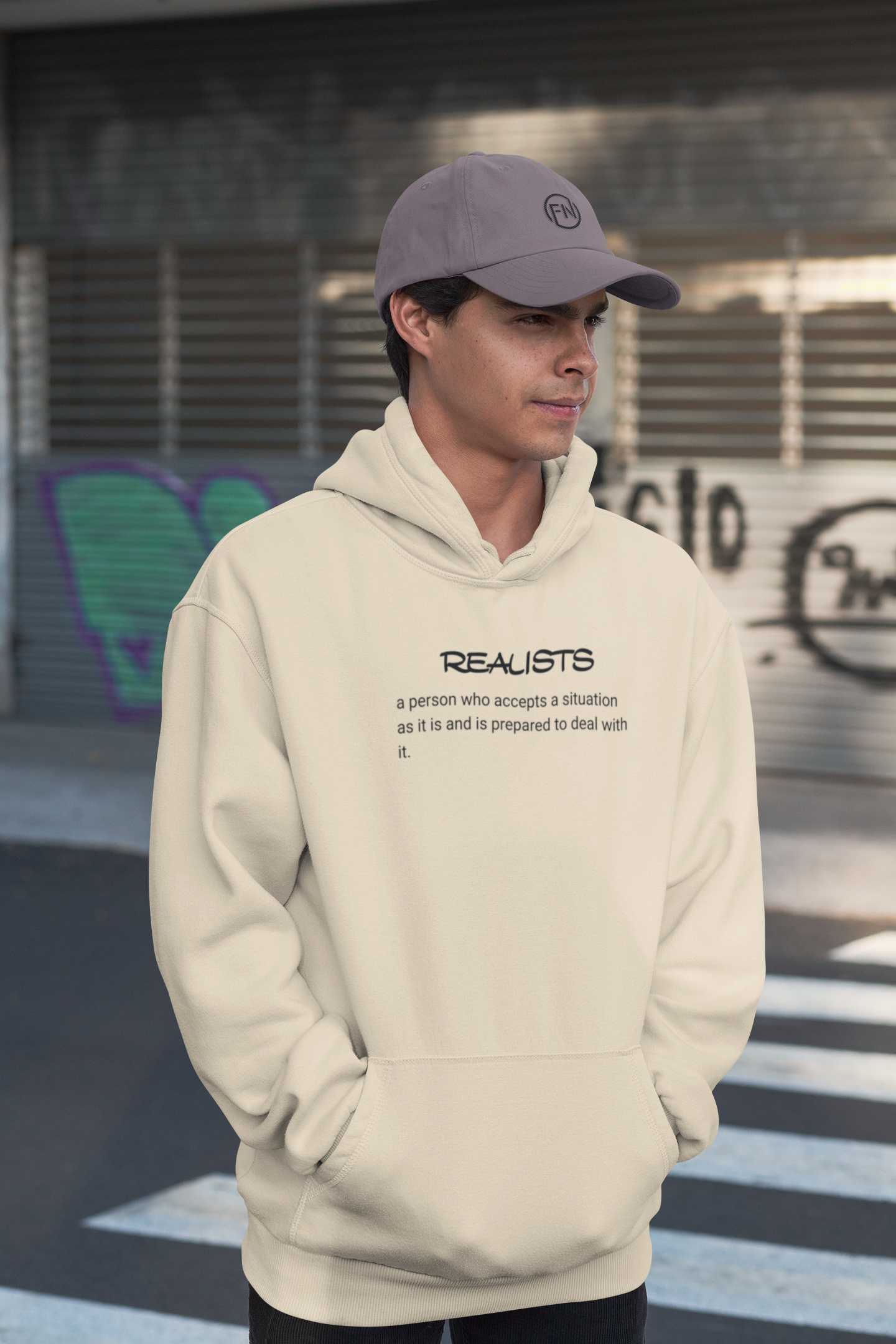 Realist sand hoodie