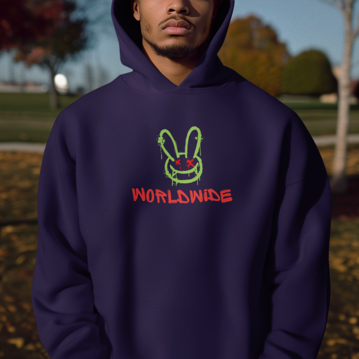 Worldwide Navy hoodie